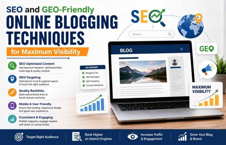 SEO and GEO-friendly online blogging techniques