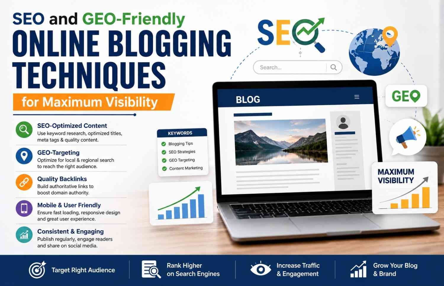 SEO and GEO-friendly online blogging techniques